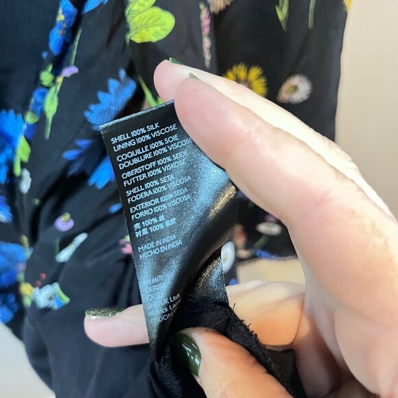 Anthropologie Maeve Lucinda Silk Tunic Dress- NEW w/ Tags- Size XS - Picture 6 of 6